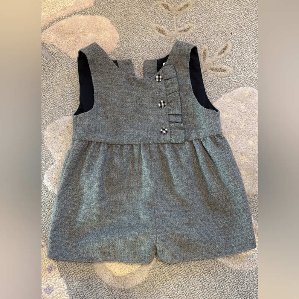Zara Gray Sleeveless Jumpsuit for Kids